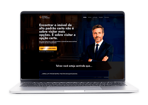 notebook exemplo landing page